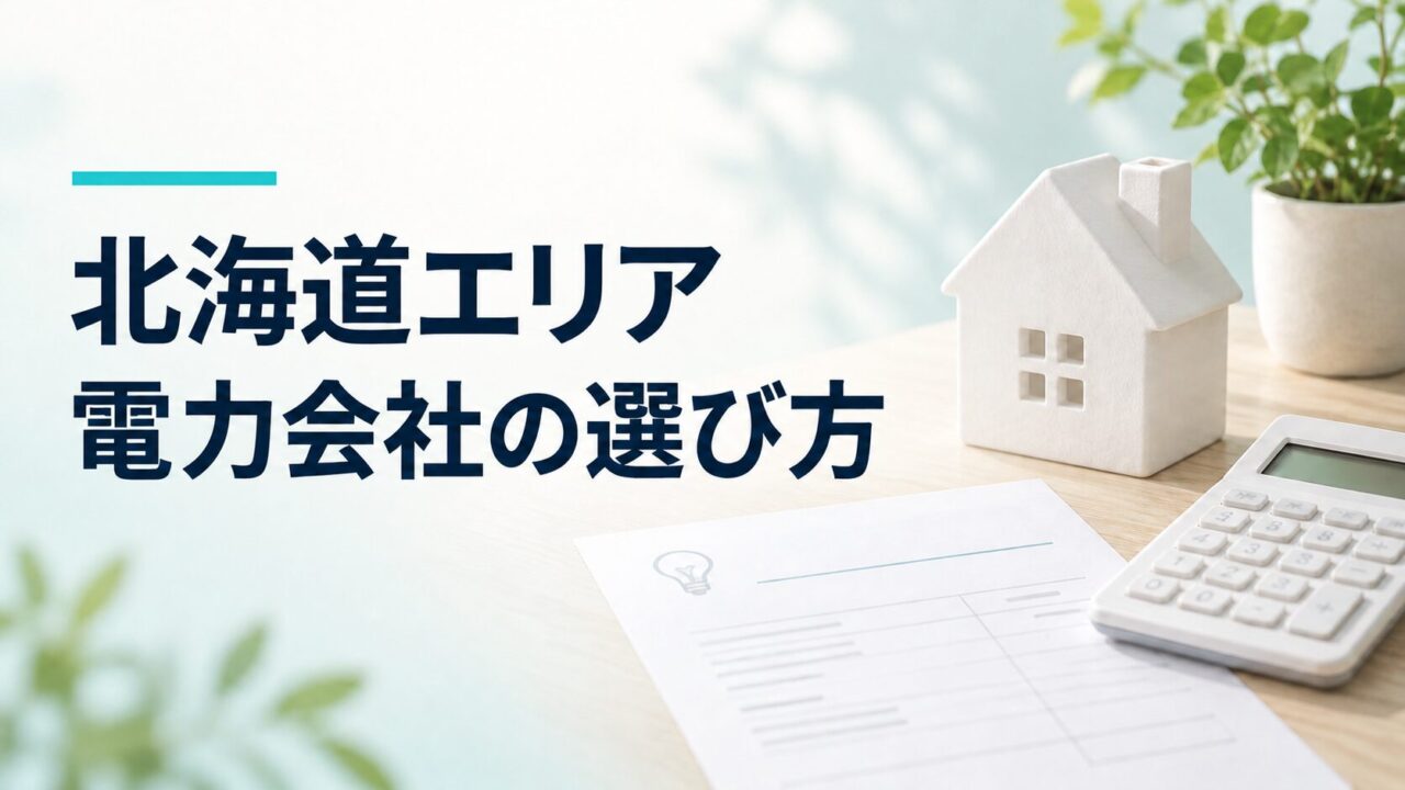 北海道エリア 電力会社の選び方