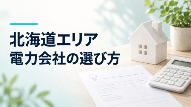 北海道エリア 電力会社の選び方