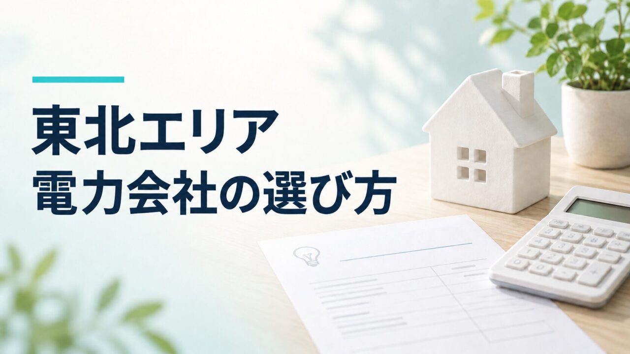 東北エリア 電力会社の選び方