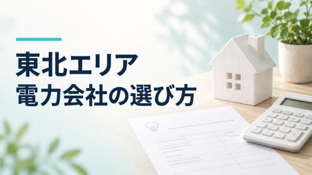 東北エリア 電力会社の選び方