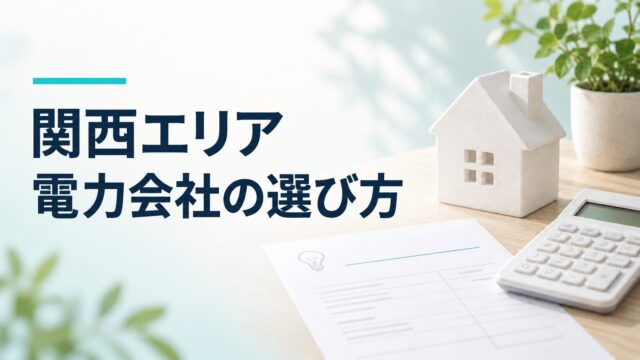 関西エリア 電力会社の選び方