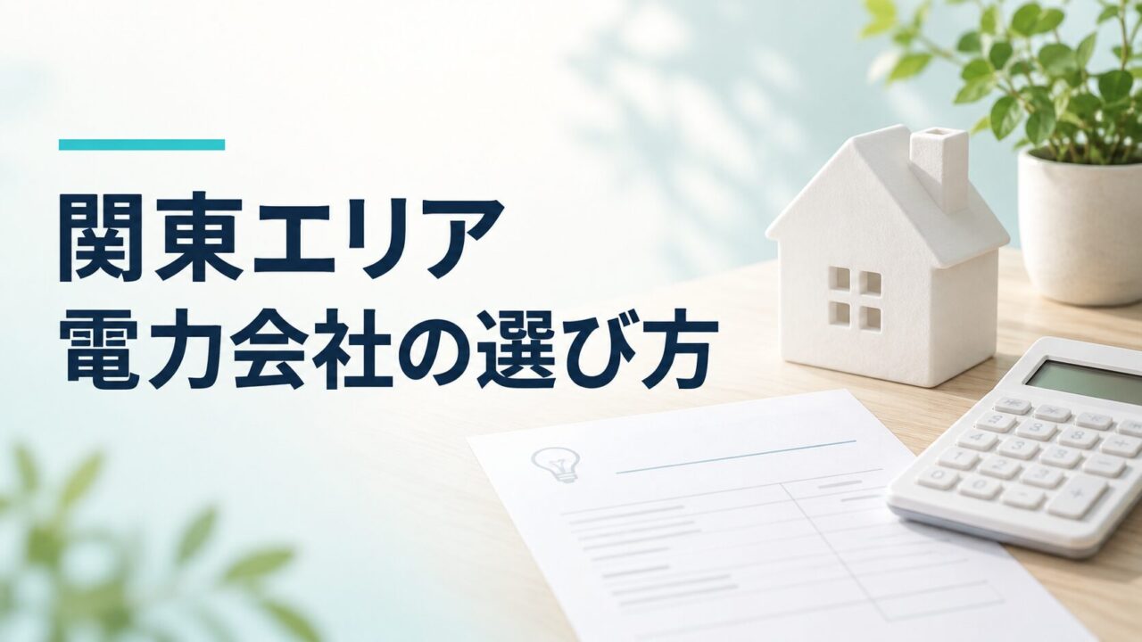関東エリア 電力会社の選び方
