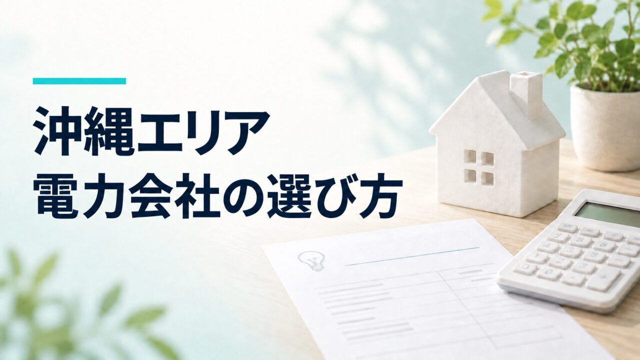 沖縄エリア 電力会社の選び方