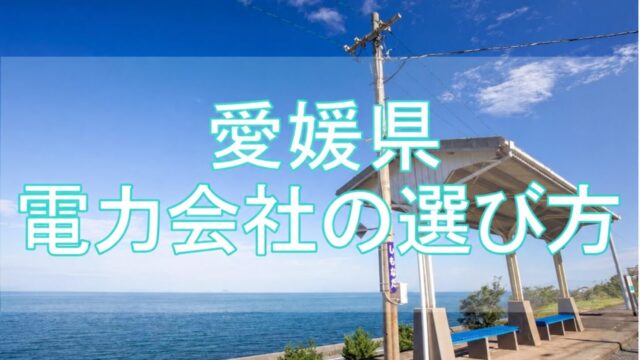 愛媛県の電力会社の選び方