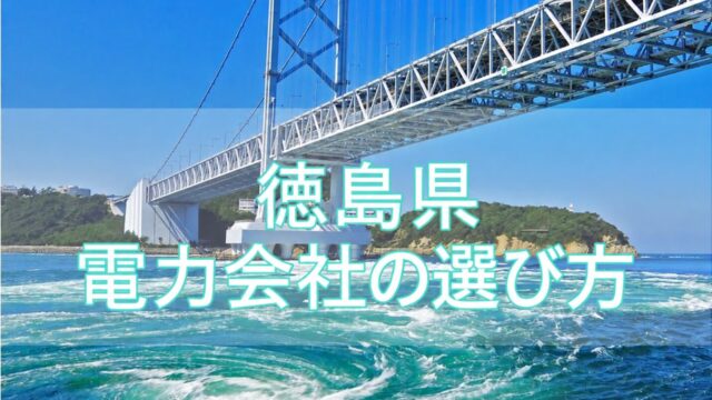 徳島県の電力会社の選び方